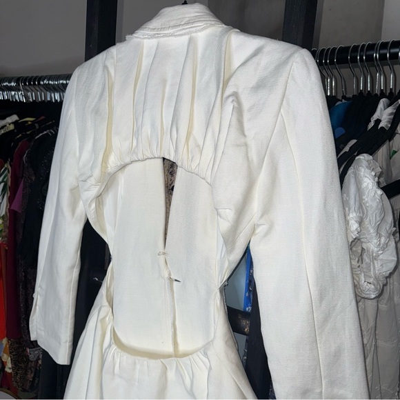 Aje Martino White Cut-Out Blazer Mini Dress - Picture 12 of 15
